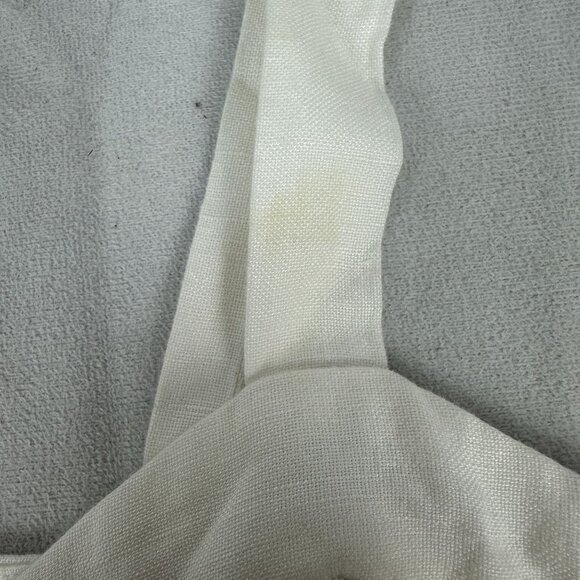 Loft Womens Button-Front White Dress Size 6 Linen & Viscose Blend - Picture 6 of 6